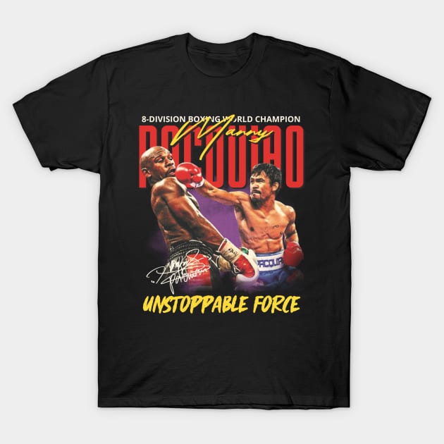 Pacquiao Original Aesthetic Tribute 〶 T-Shirt by Terahertz'Cloth